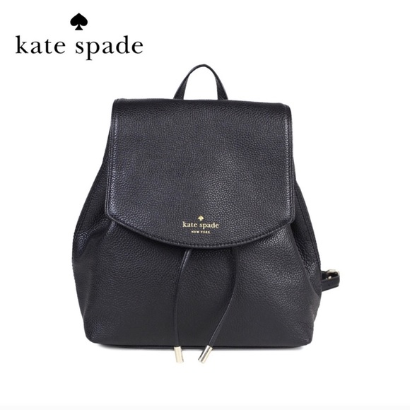 kate spade Handbags - Kate Spade Mulberry Street Black Leather Backpack